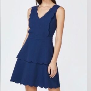 Adelyn Rae Scalloped Cocktail Dress | M